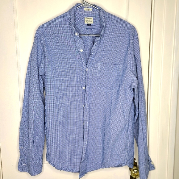 J Crew Classic Fit Cotton plaid Shirt
